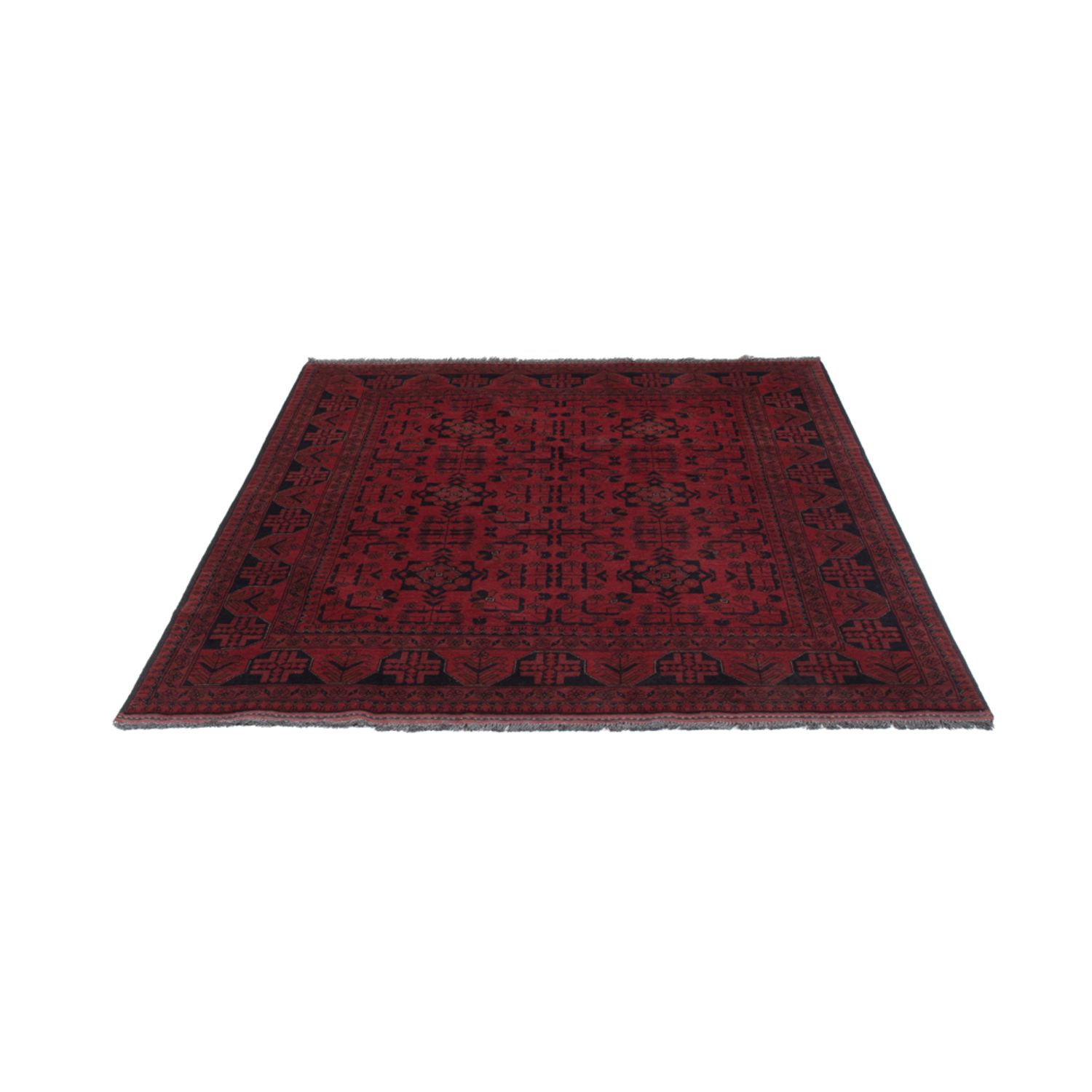Afghan Rug - Kunduz - 194 x 148 cm - red