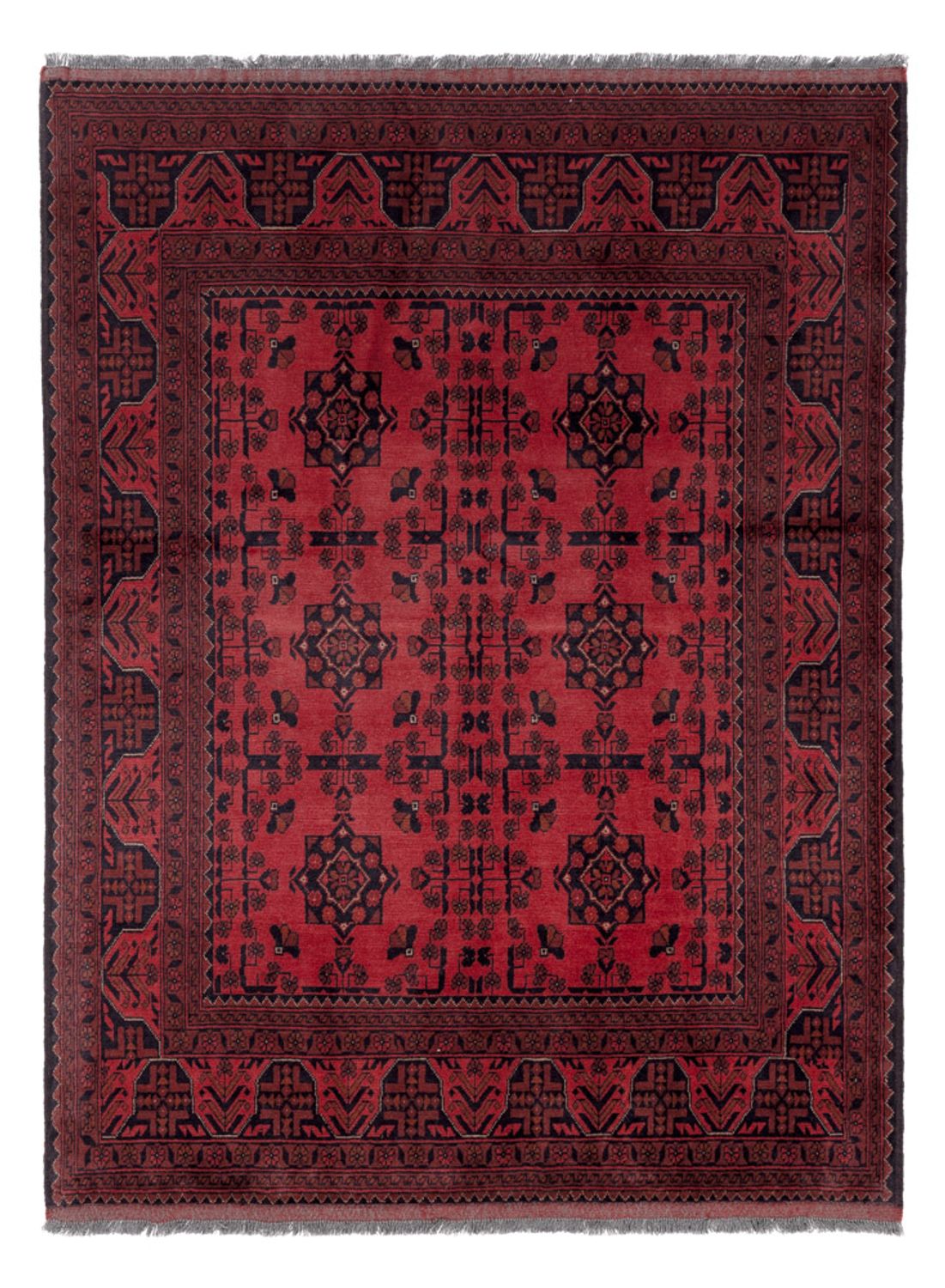 Afghan Rug - Kunduz - 200 x 153 cm - red