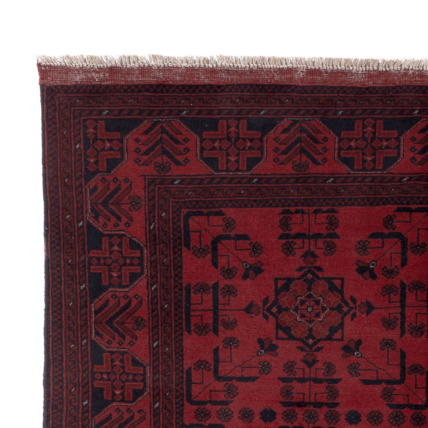 Afghan Rug - Kunduz - 207 x 148 cm - red