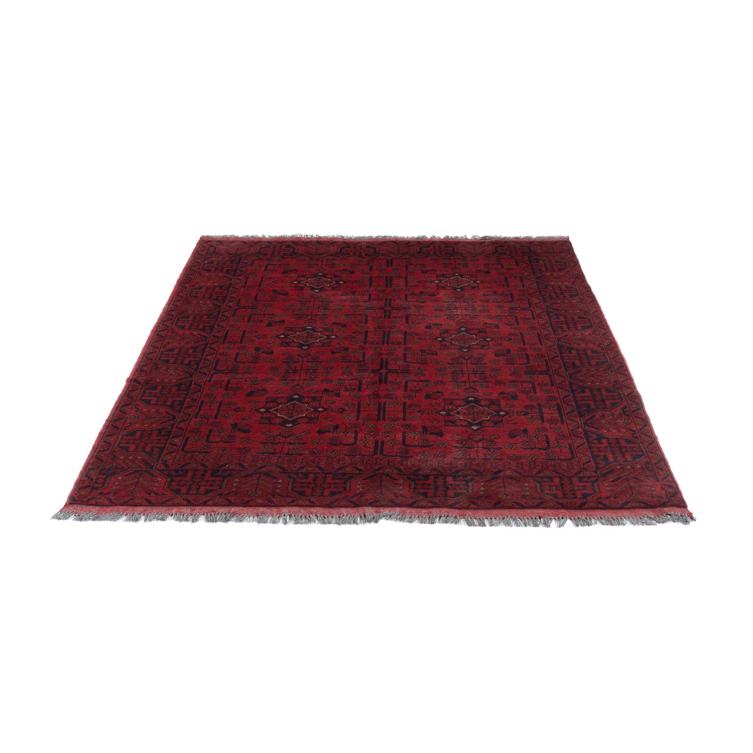 Afghan Rug - Kunduz - 199 x 154 cm - red
