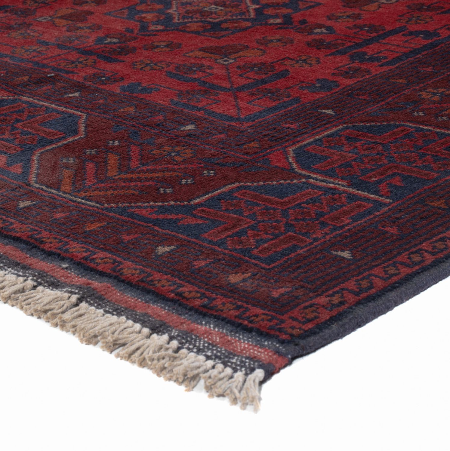 Afghan Rug - Kunduz - 196 x 149 cm - red