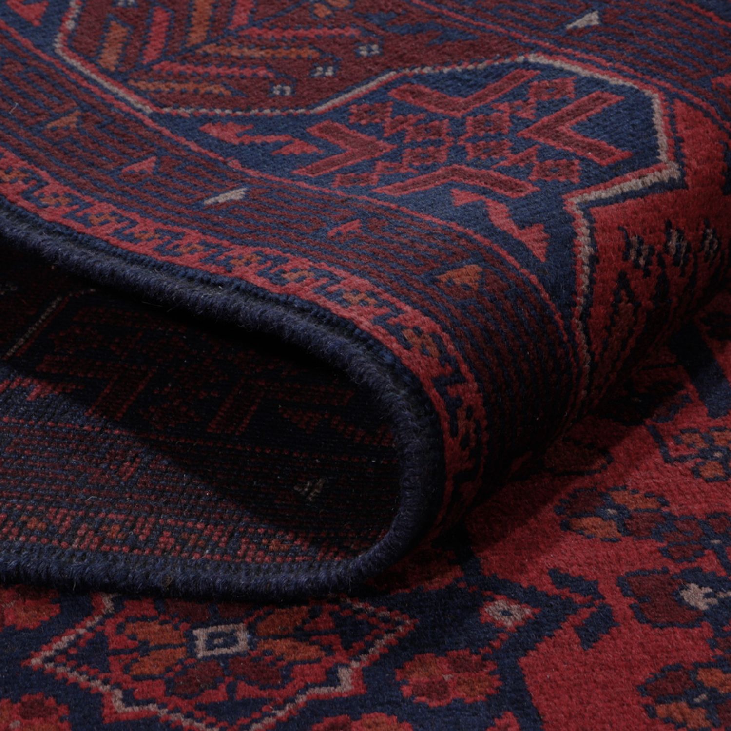 Afghan Rug - Kunduz - 196 x 149 cm - red