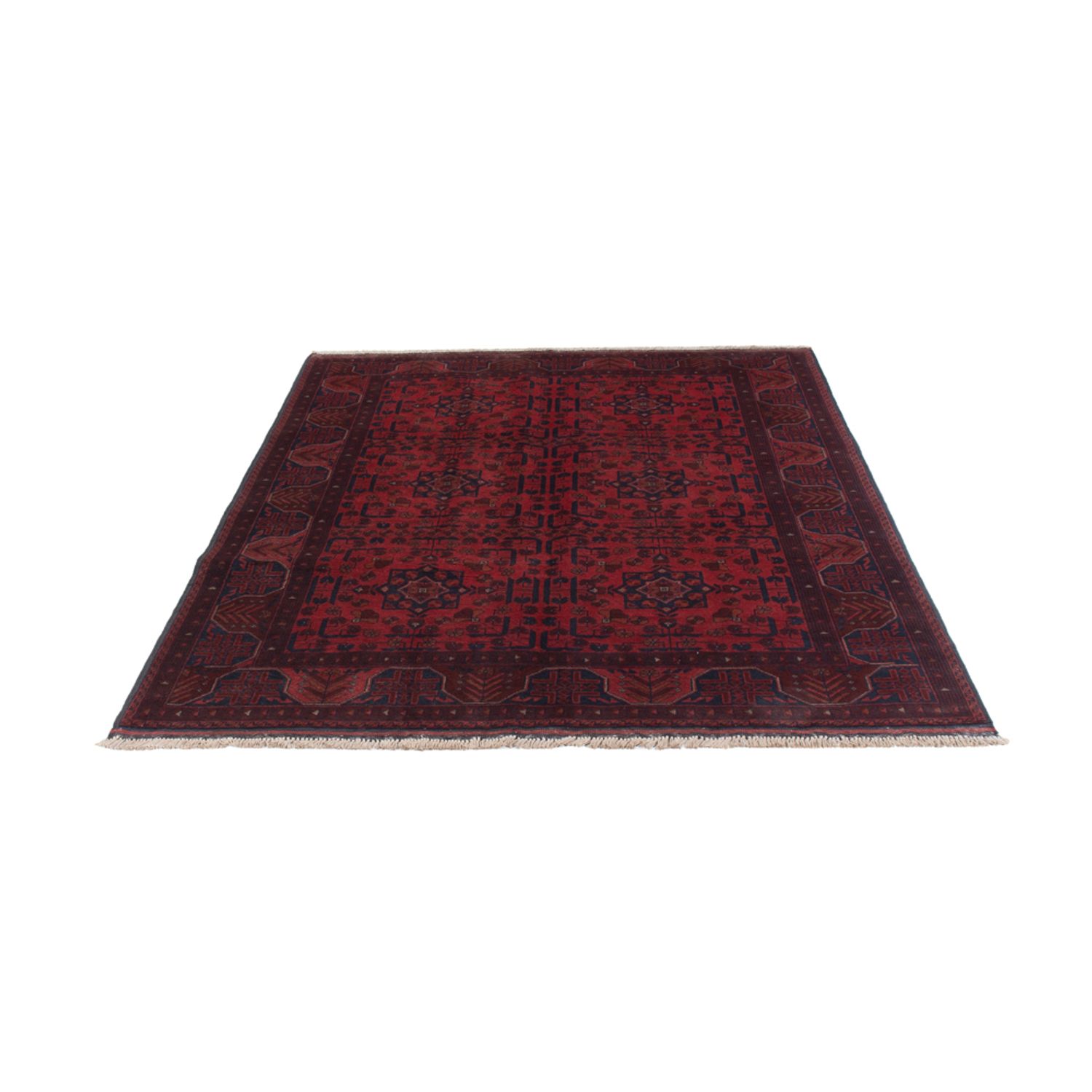 Afghan Rug - Kunduz - 196 x 149 cm - red