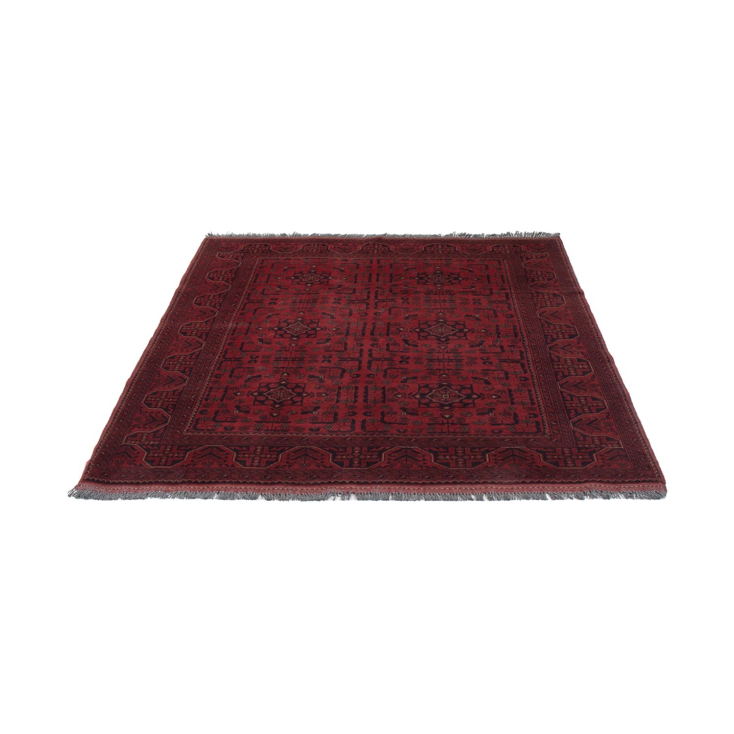 Afghan Rug - Kunduz - 190 x 151 cm - red
