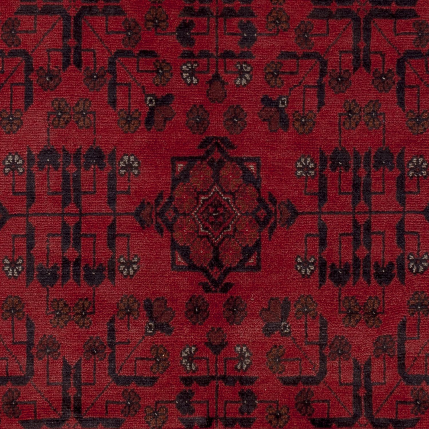 Afghan Rug - Kunduz - 197 x 153 cm - red