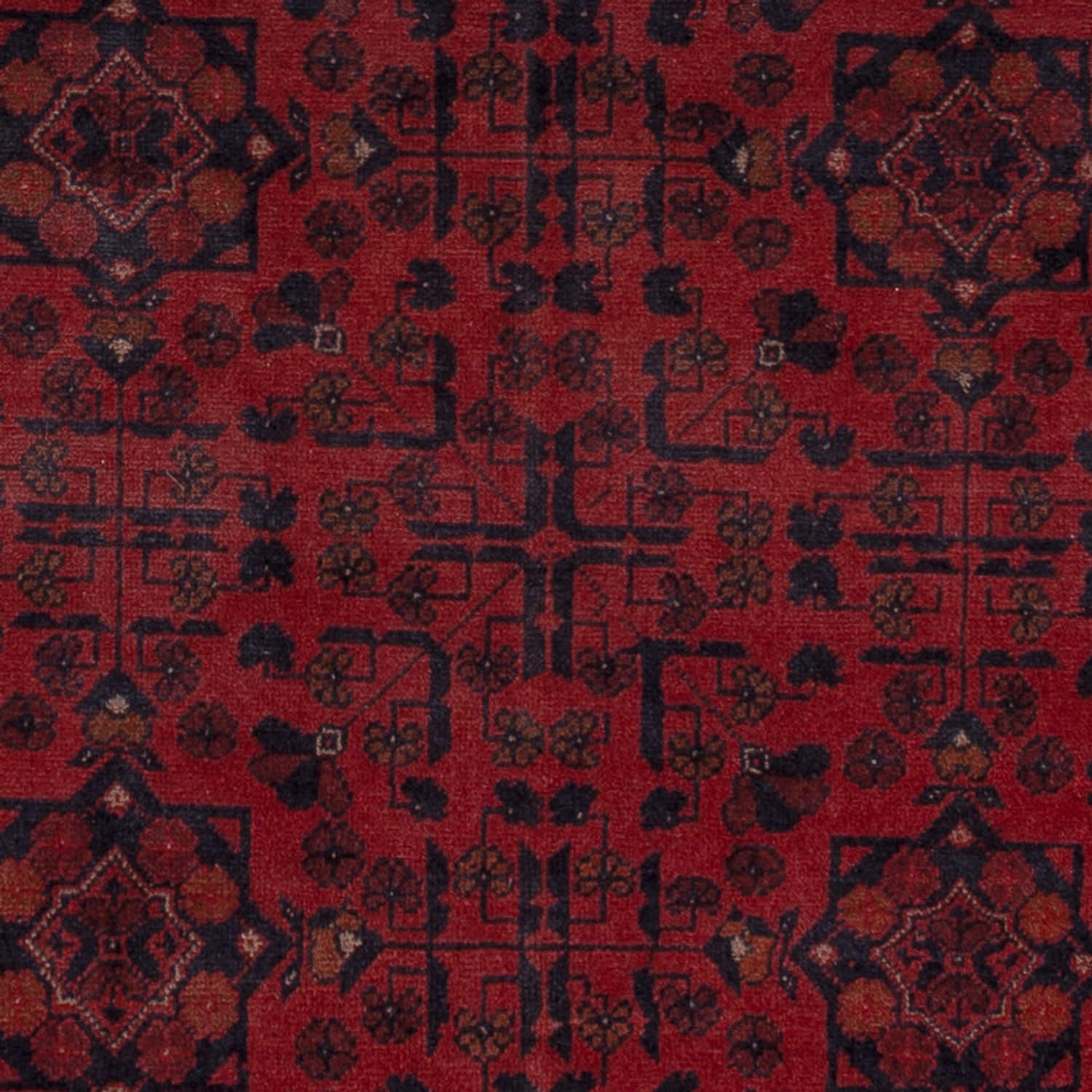 Afghan Rug - Kunduz - 199 x 154 cm - red