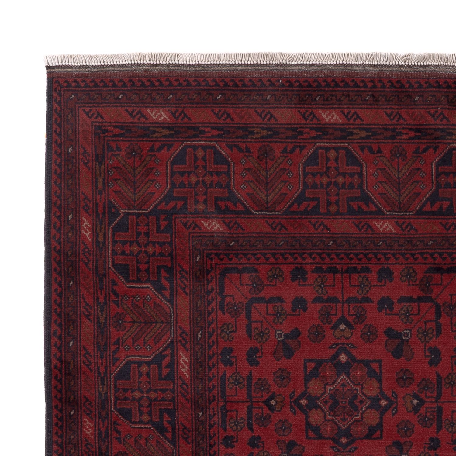 Afghan Rug - Kunduz - 199 x 154 cm - red