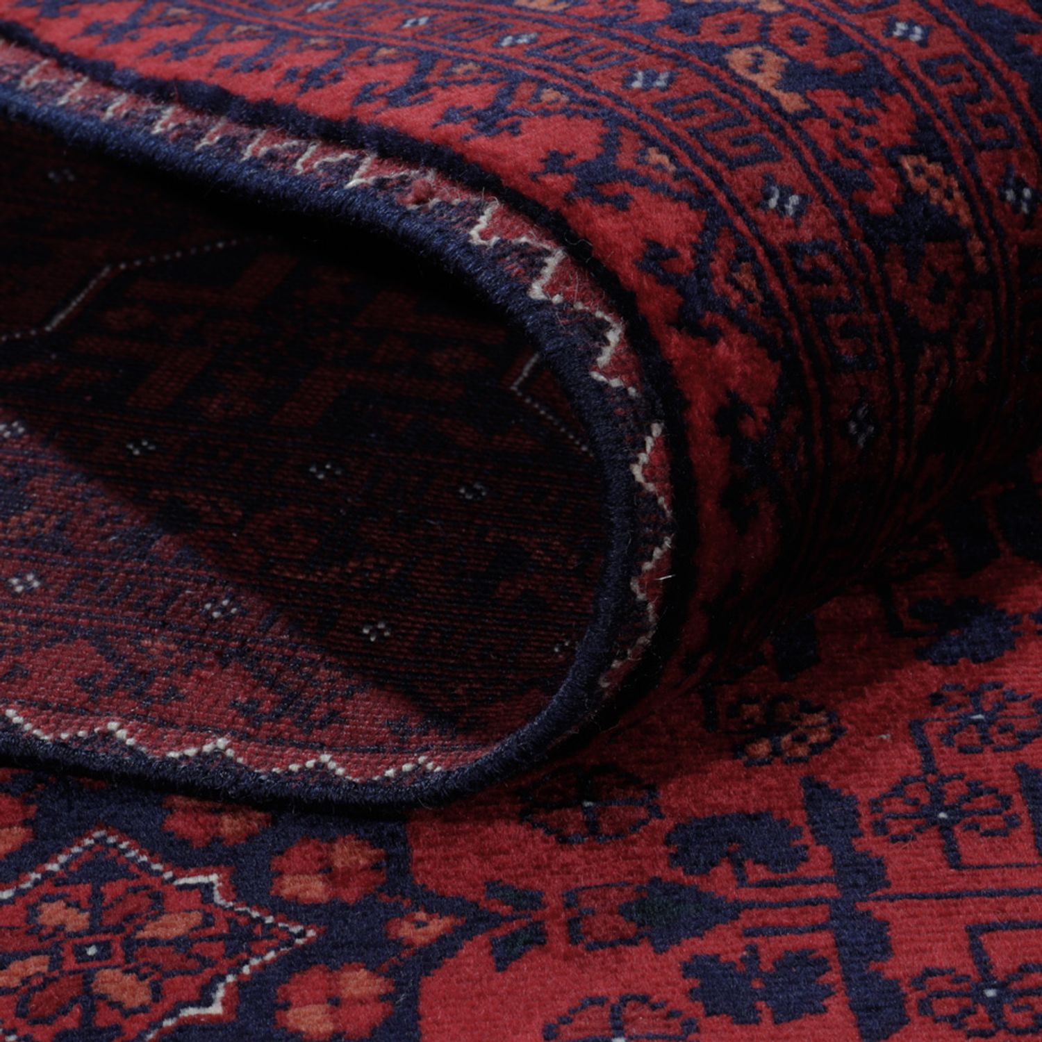 Afghan Rug - Royal - 200 x 151 cm - red