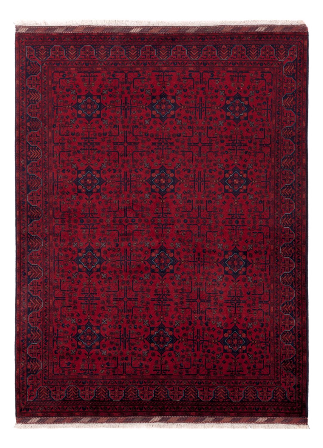 Afghan Rug - Royal - 199 x 150 cm - red