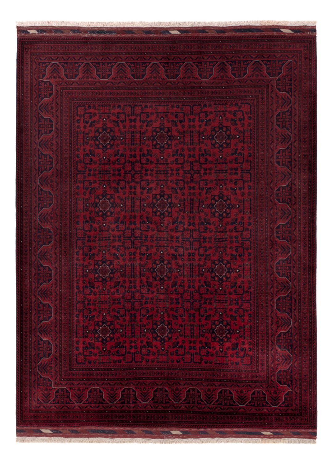Afghan Rug - Royal - 201 x 152 cm - red