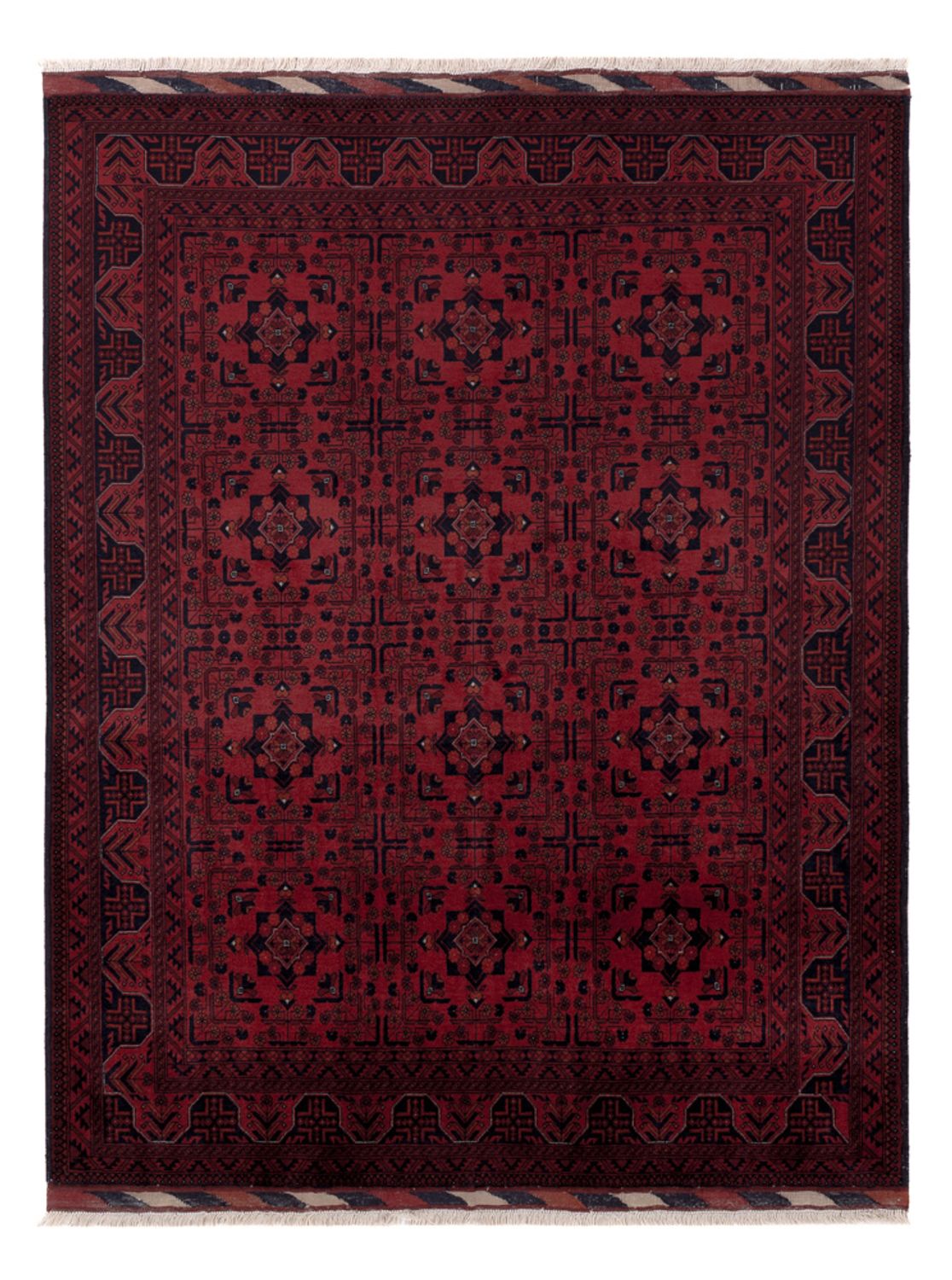 Afghan Rug - Royal - 192 x 150 cm - red
