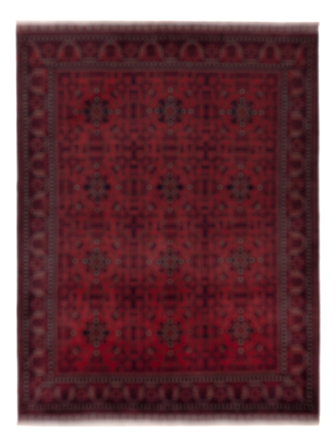 Afghan Rug - Royal - 195 x 154 cm - red