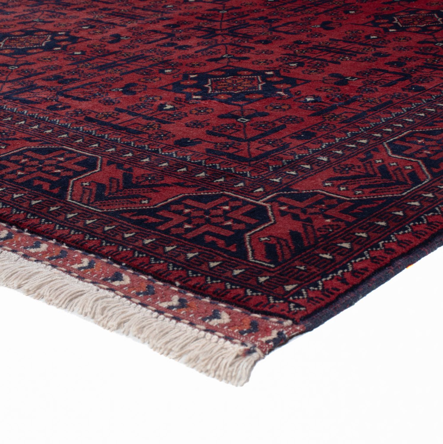 Afghan Rug - Royal - 195 x 154 cm - red