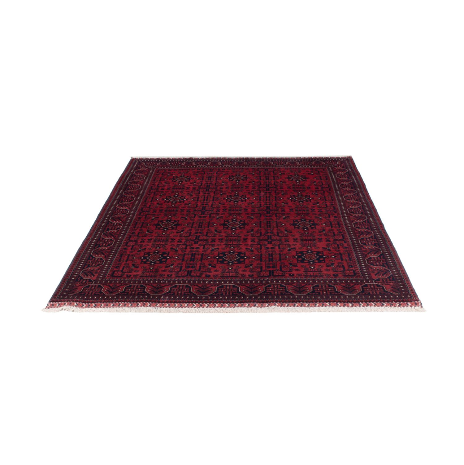 Afghan Rug - Royal - 195 x 154 cm - red
