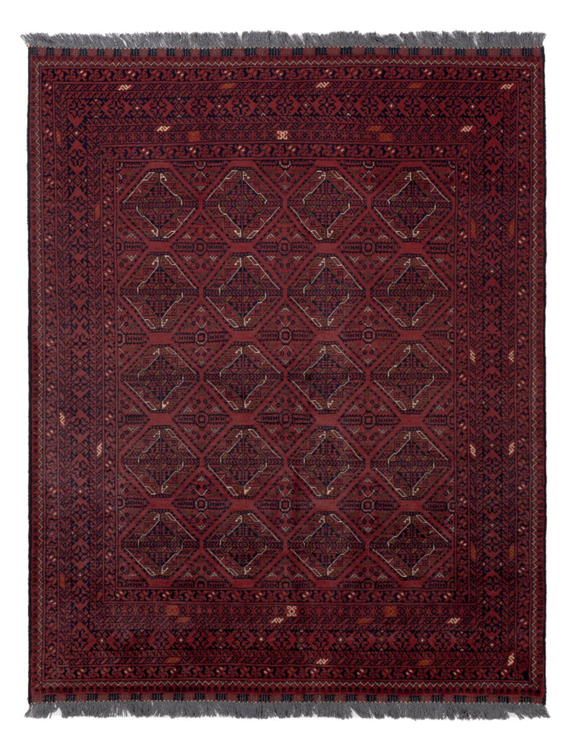 Afghan Rug - 191 x 151 cm - red