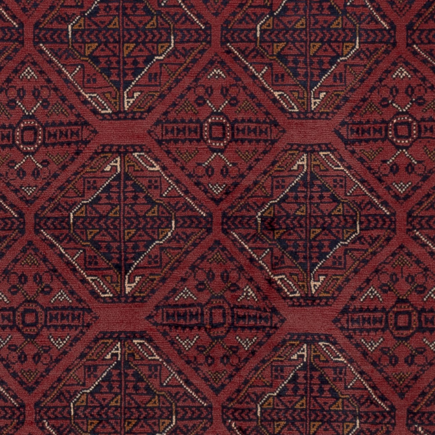 Afghan Rug - 191 x 151 cm - red