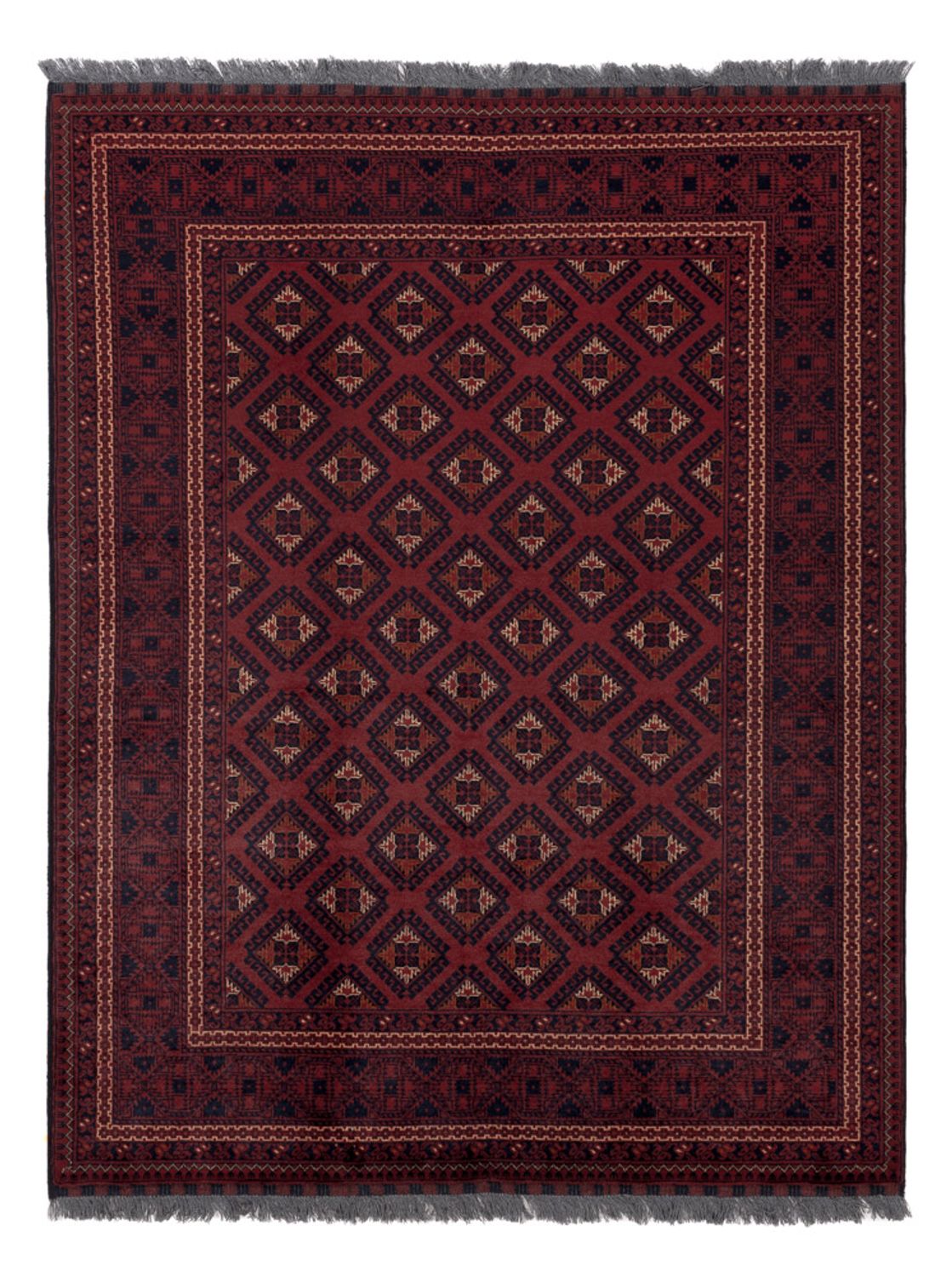 Afghan Rug - 195 x 147 cm - red