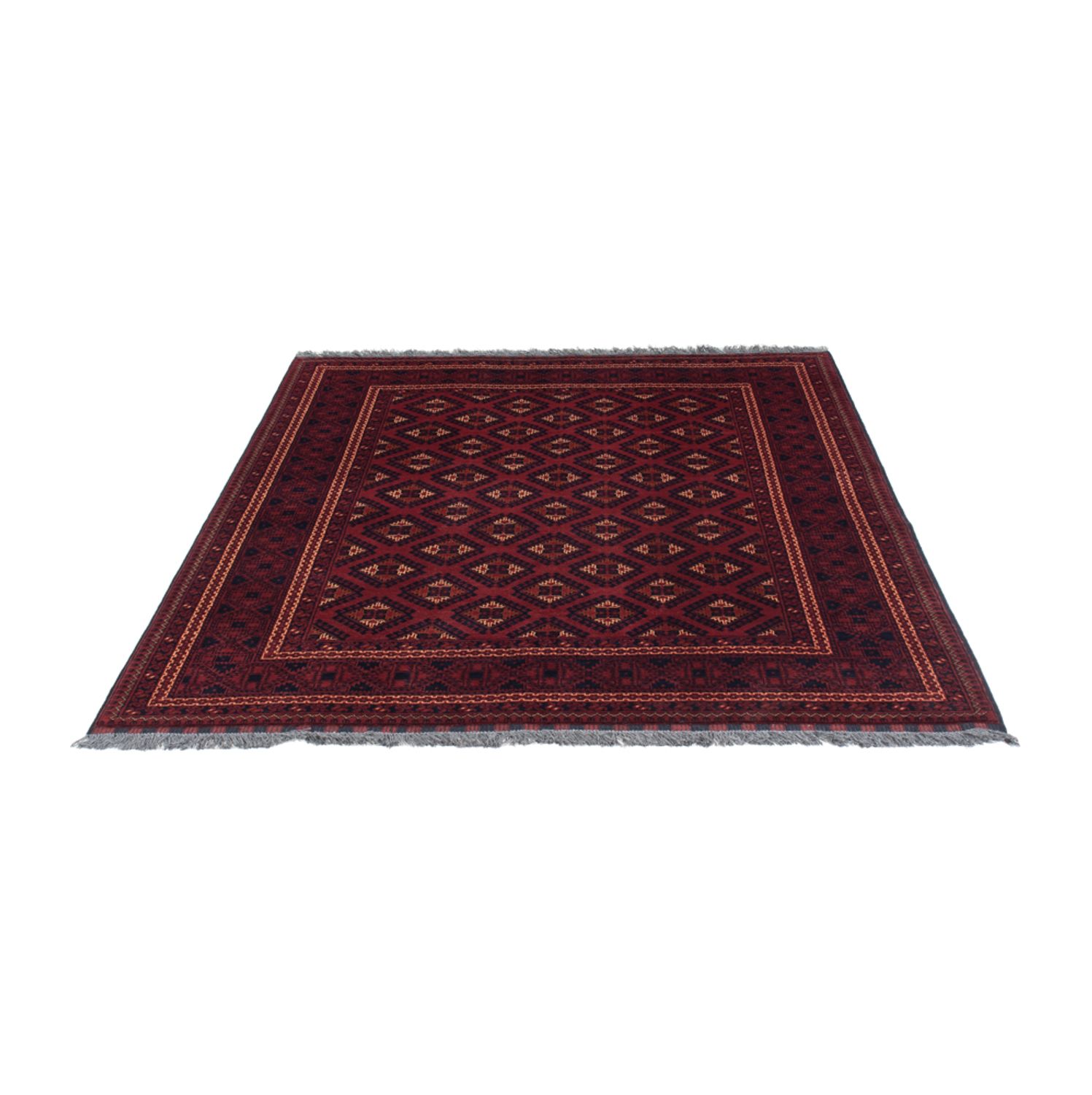 Afghan Rug - 195 x 147 cm - red