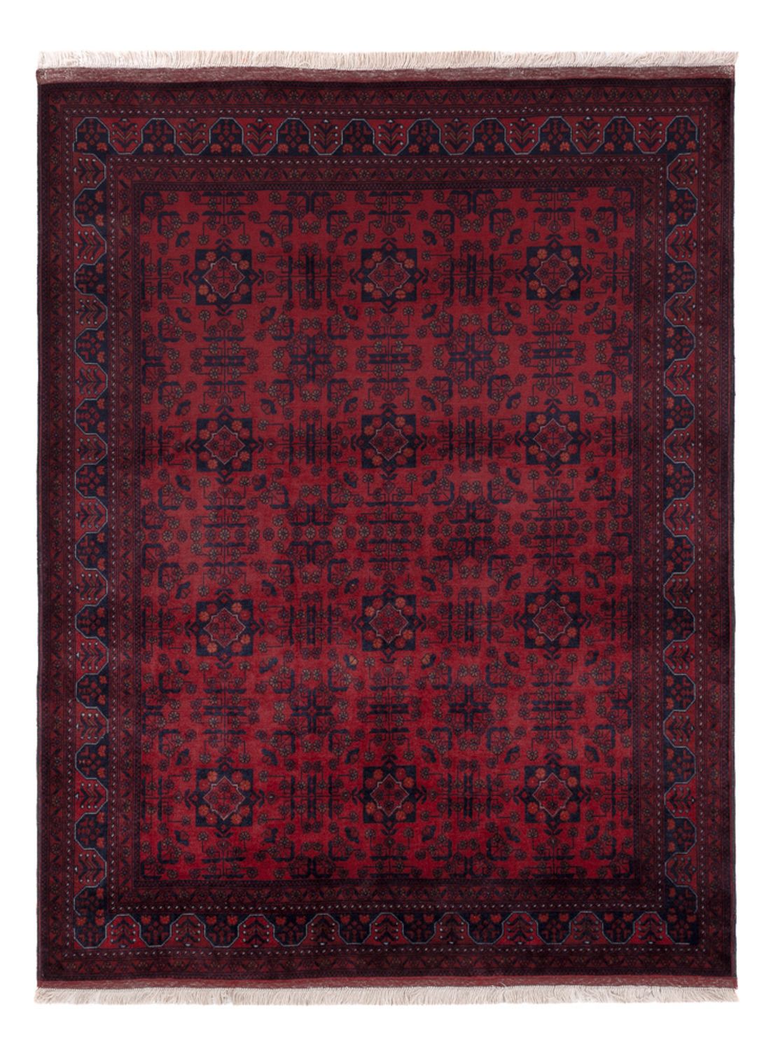 Afghan Rug - Royal - 190 x 151 cm - red