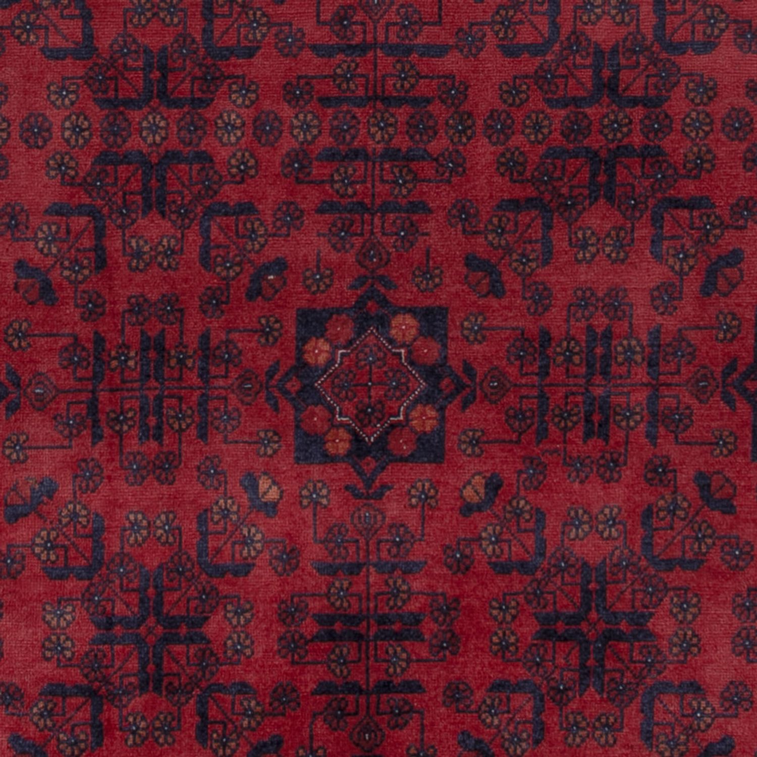 Afghan Rug - Royal - 190 x 151 cm - red