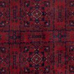 Afghan Rug - Royal - 195 x 151 cm - red