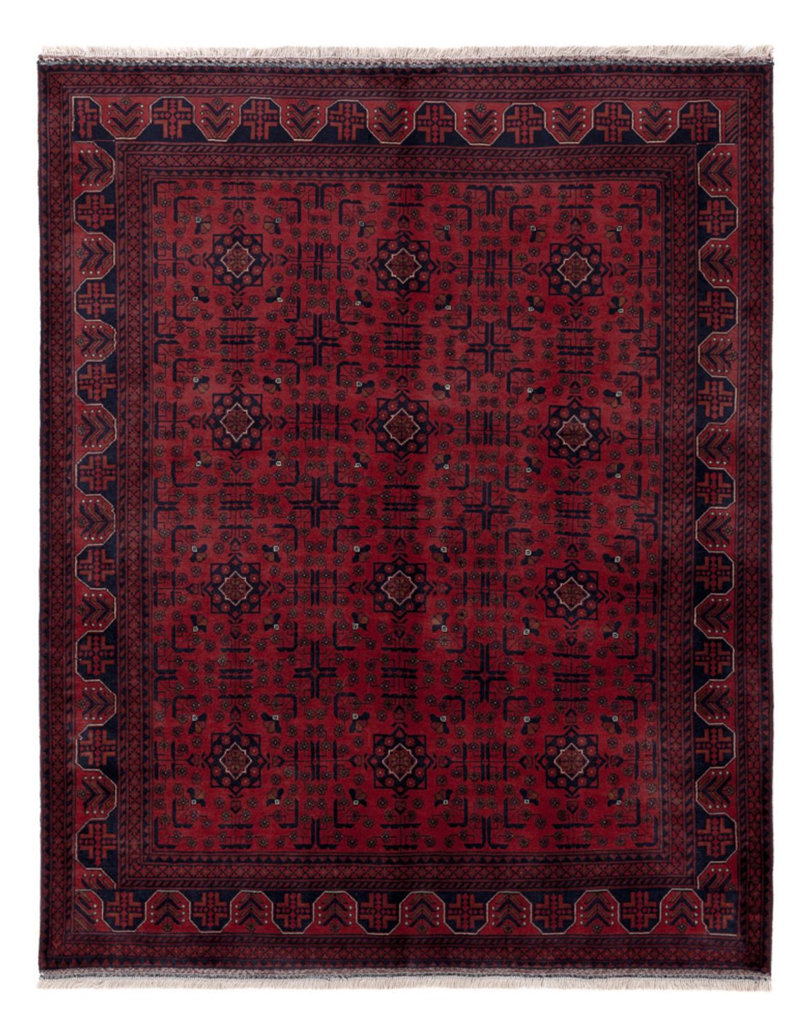 Afghan Rug - Royal - 191 x 151 cm - red