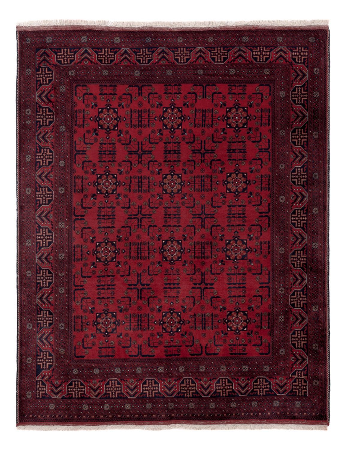 Afghan Rug - Royal - 189 x 149 cm - red
