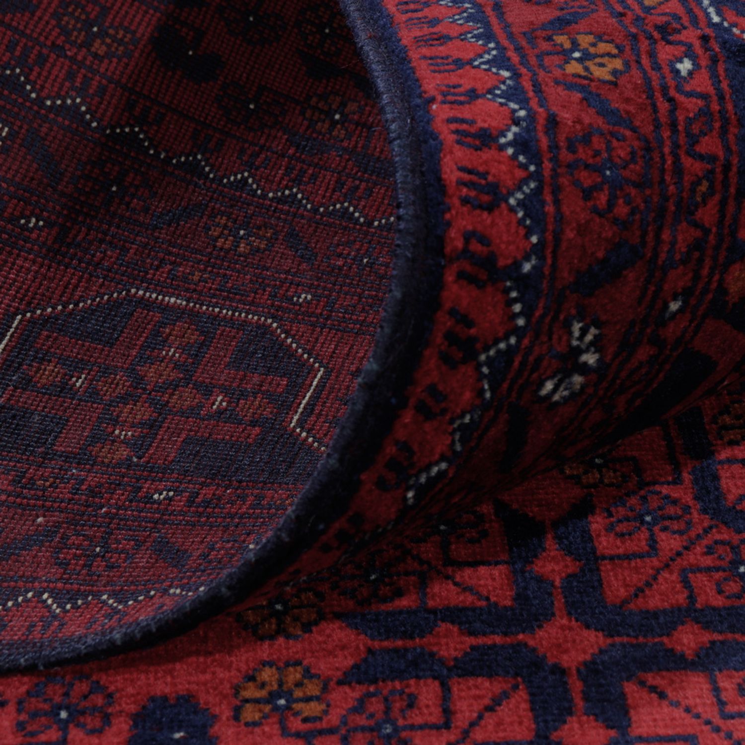 Afghan Rug - Royal - 201 x 152 cm - red