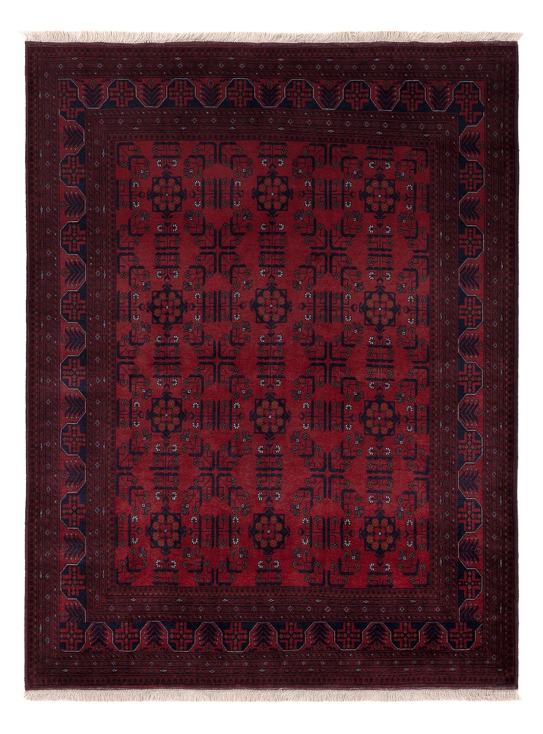 Afghan Rug - Royal - 198 x 150 cm - red
