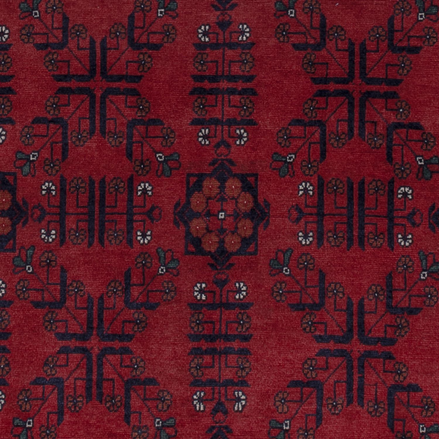 Afghan Rug - Royal - 198 x 150 cm - red