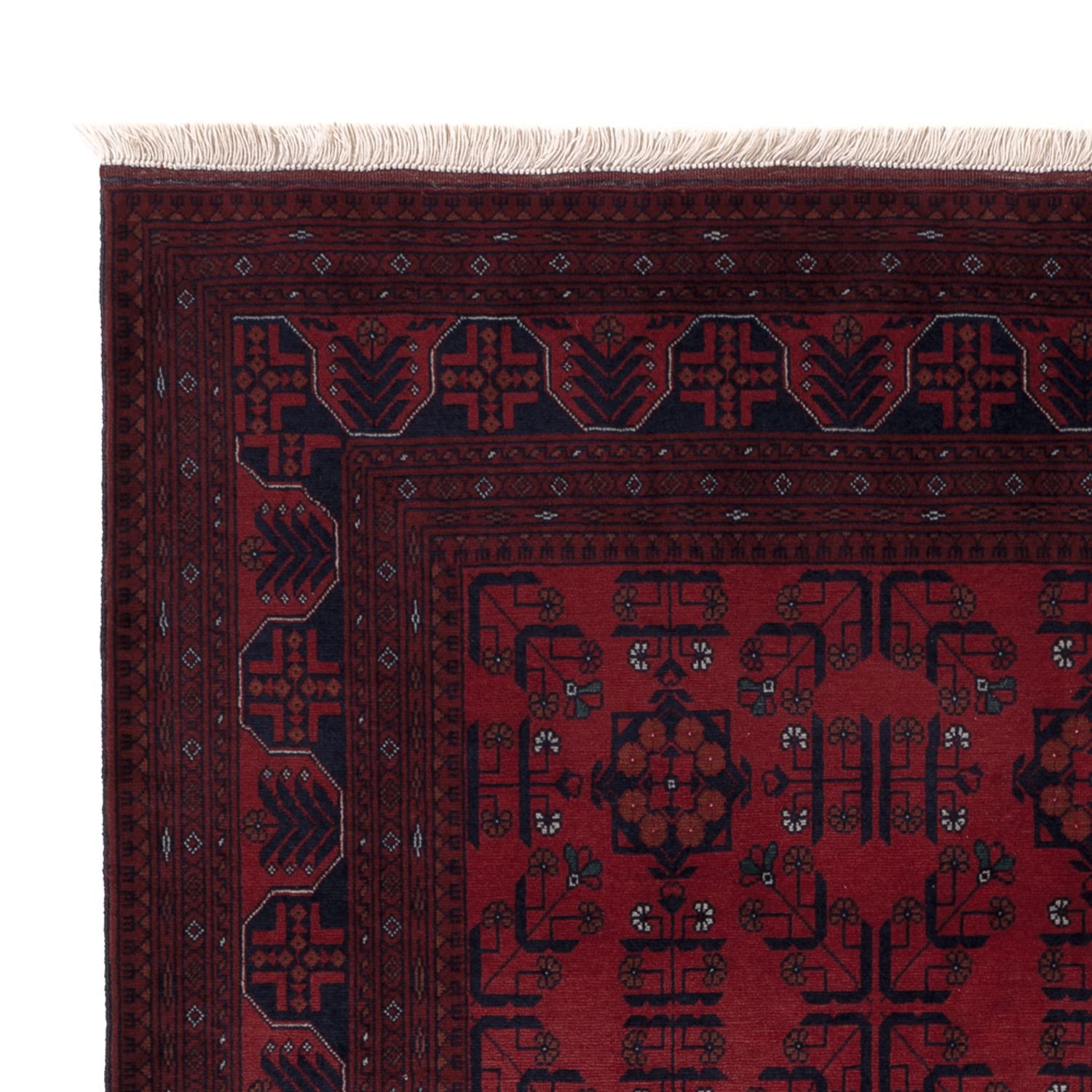 Afghan Rug - Royal - 198 x 150 cm - red