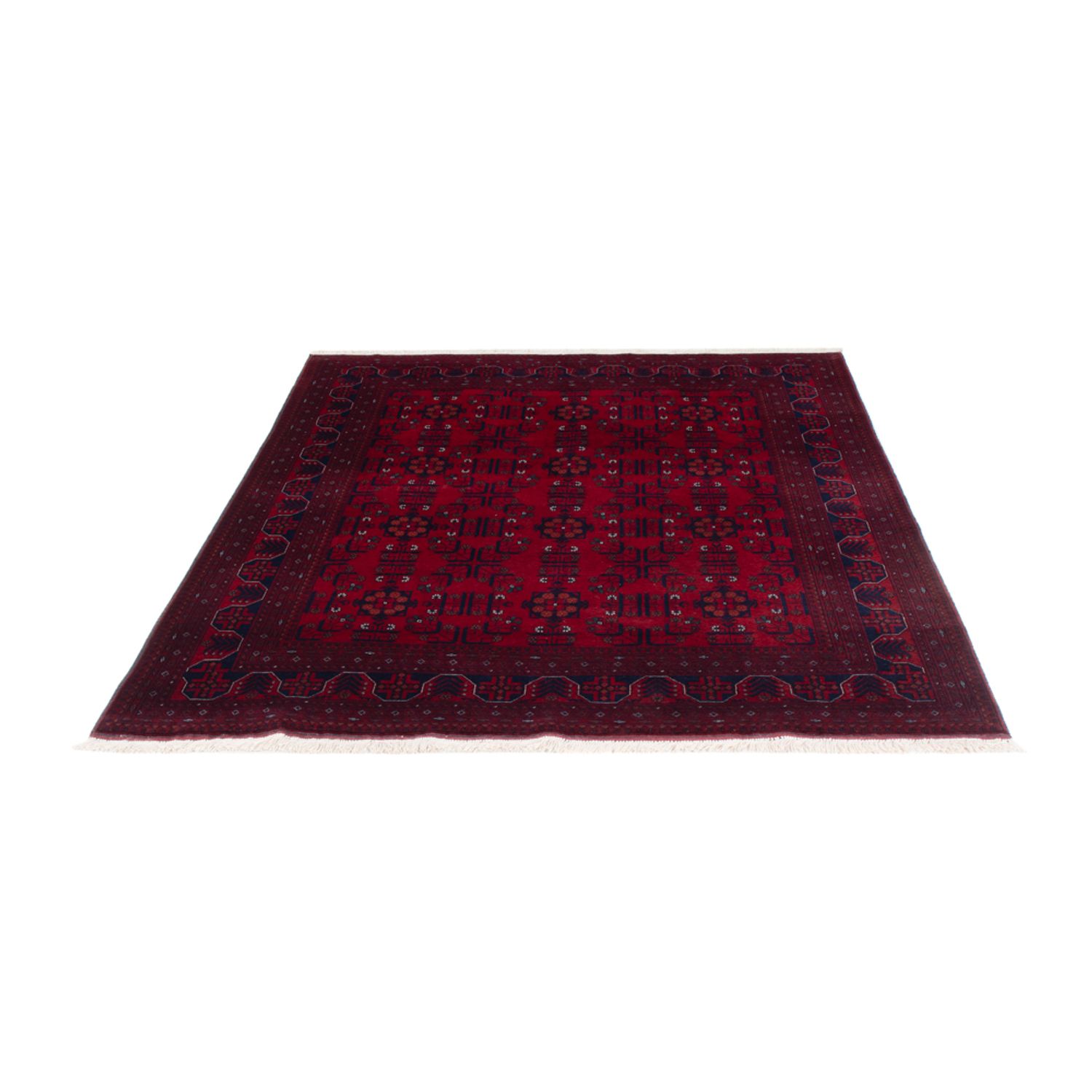 Afghan Rug - Royal - 198 x 150 cm - red