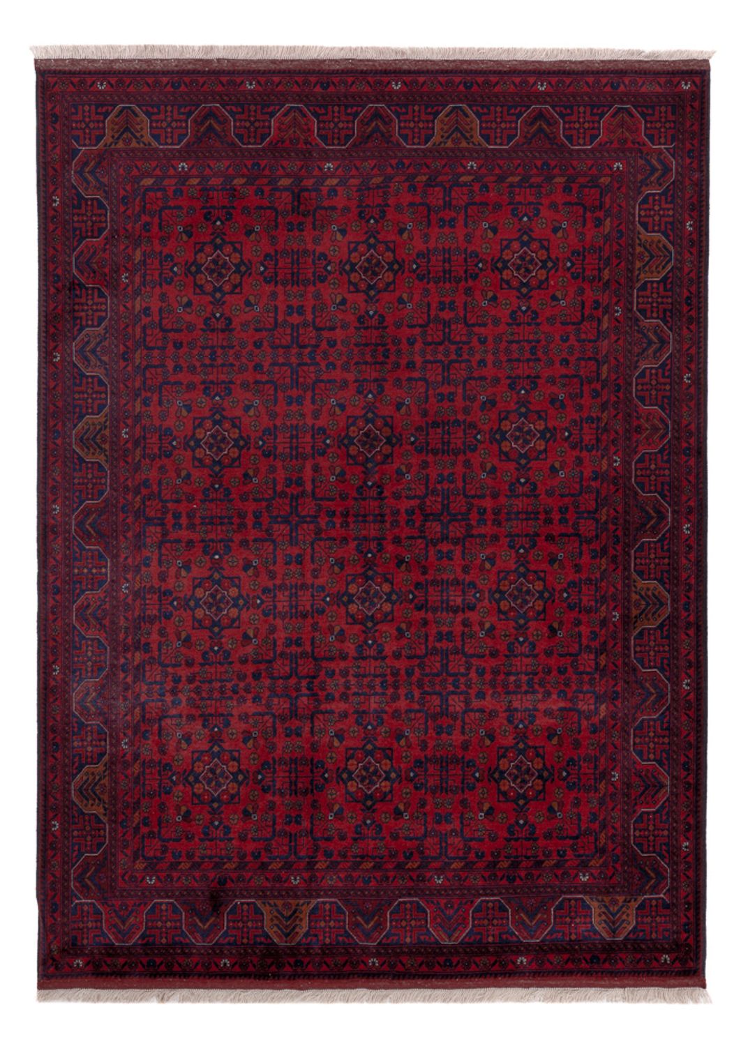 Afghan Rug - Royal - 203 x 147 cm - red