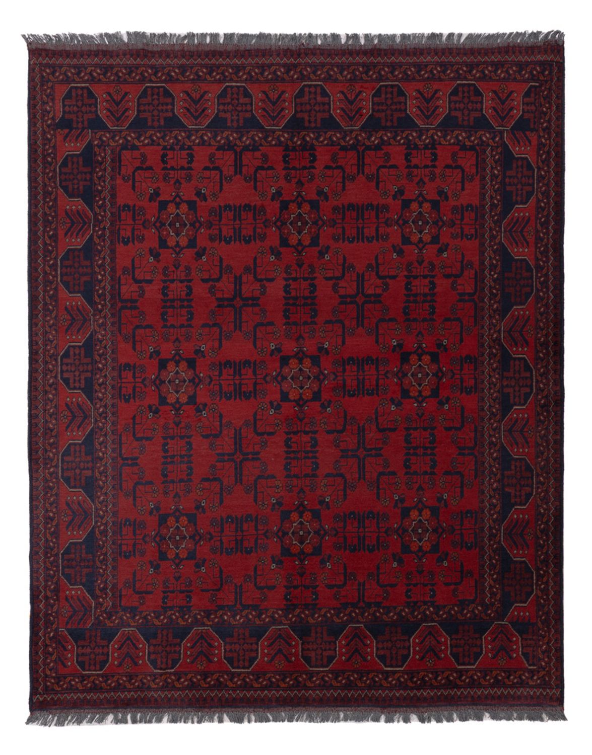Afghan Rug - Kunduz - 221 x 174 cm - red