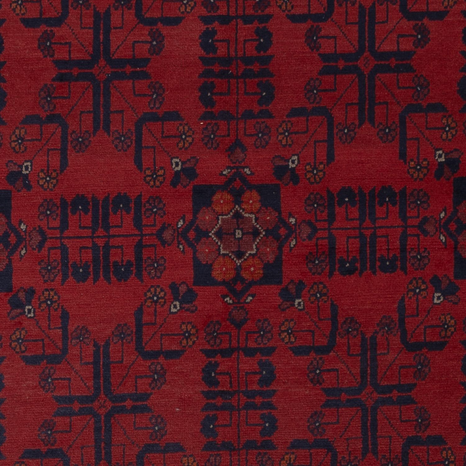 Afghan Rug - Kunduz - 221 x 174 cm - red