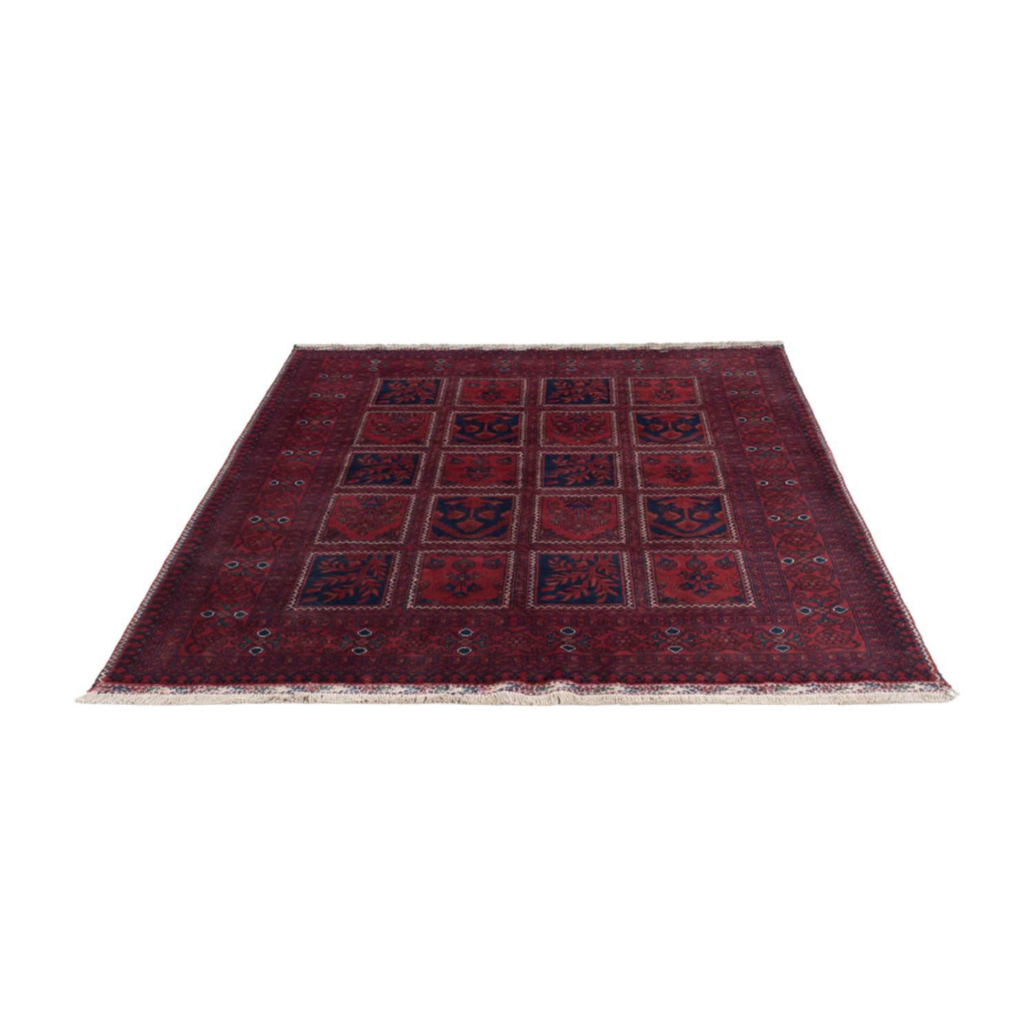 Afghan Rug - Kunduz - 201 x 152 cm - red
