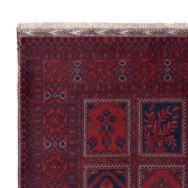 Afghan Rug - Kunduz - 201 x 152 cm - red