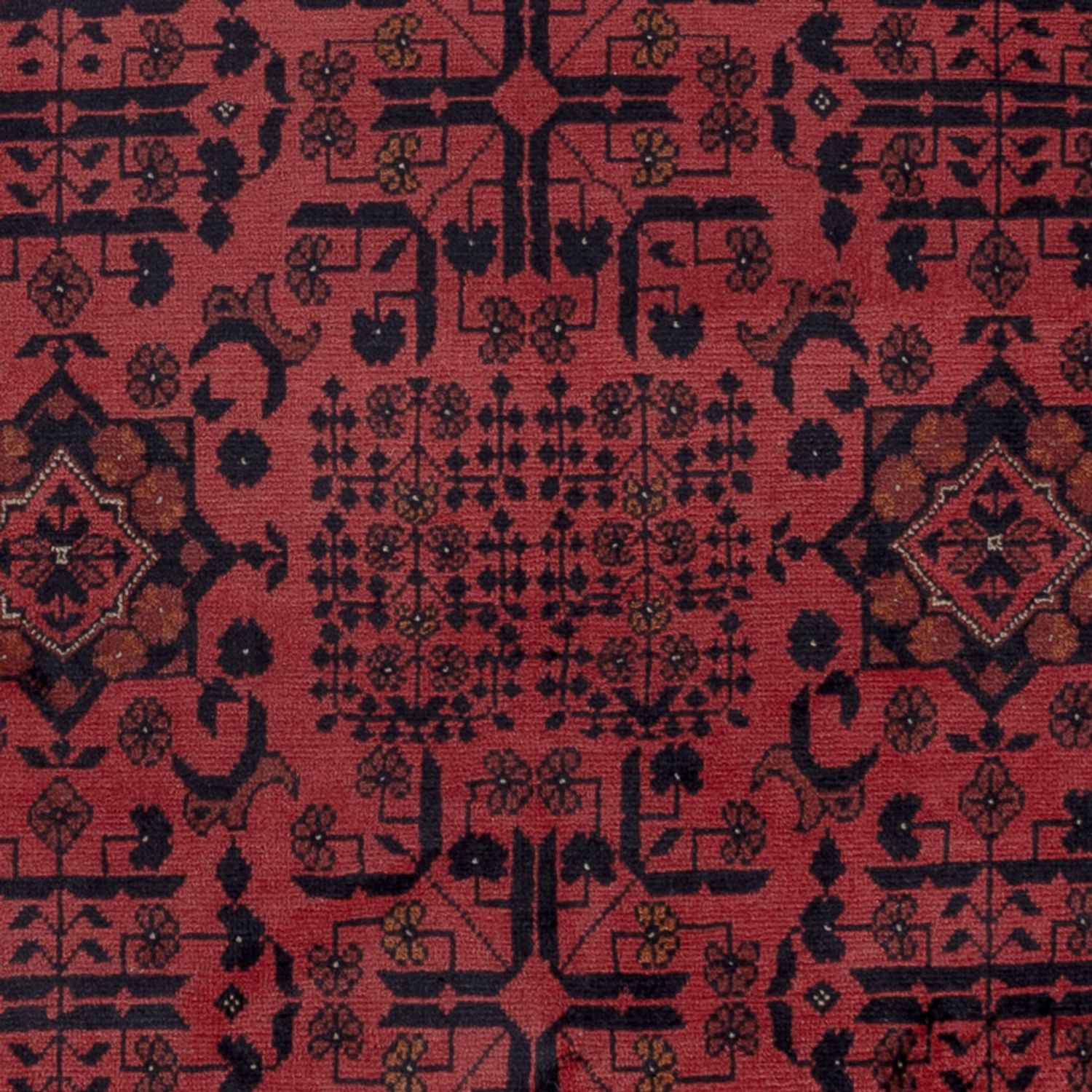 Afghan Rug - Kunduz - 197 x 154 cm - red