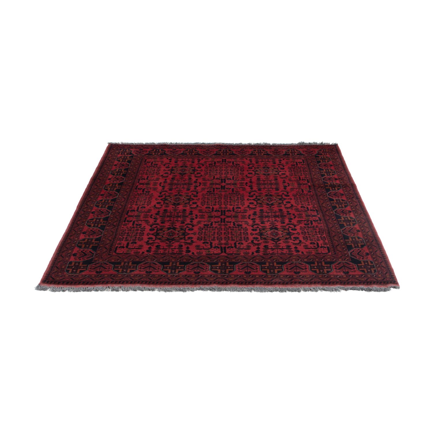 Afghan Rug - Kunduz - 197 x 154 cm - red