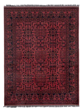 Afghan Rug - Kunduz - 197 x 154 cm - red