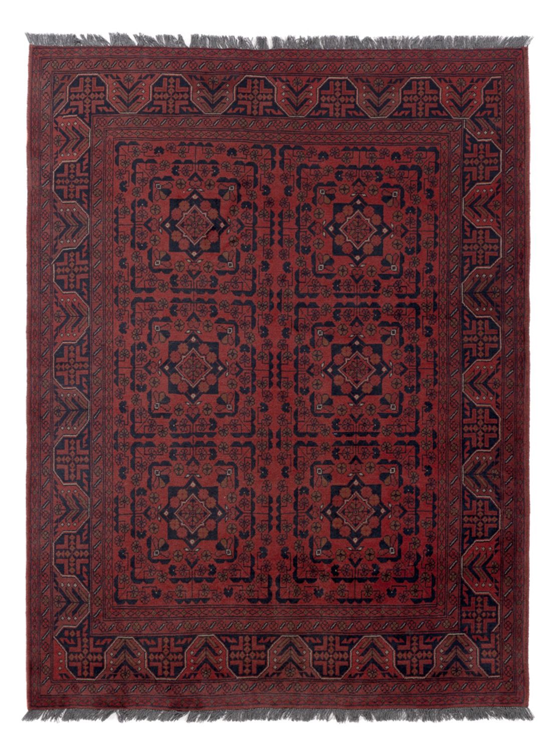 Afghan Rug - Kunduz - 198 x 148 cm - red