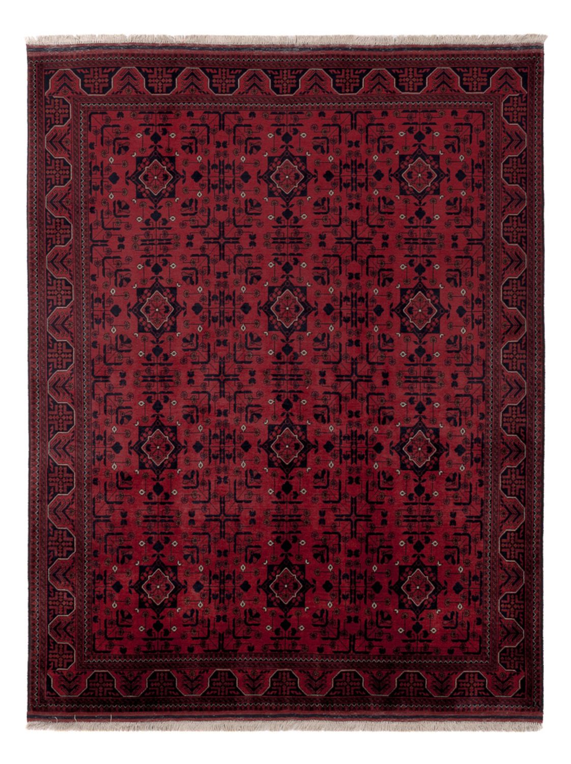 Afghan Rug - Royal - 193 x 149 cm - red