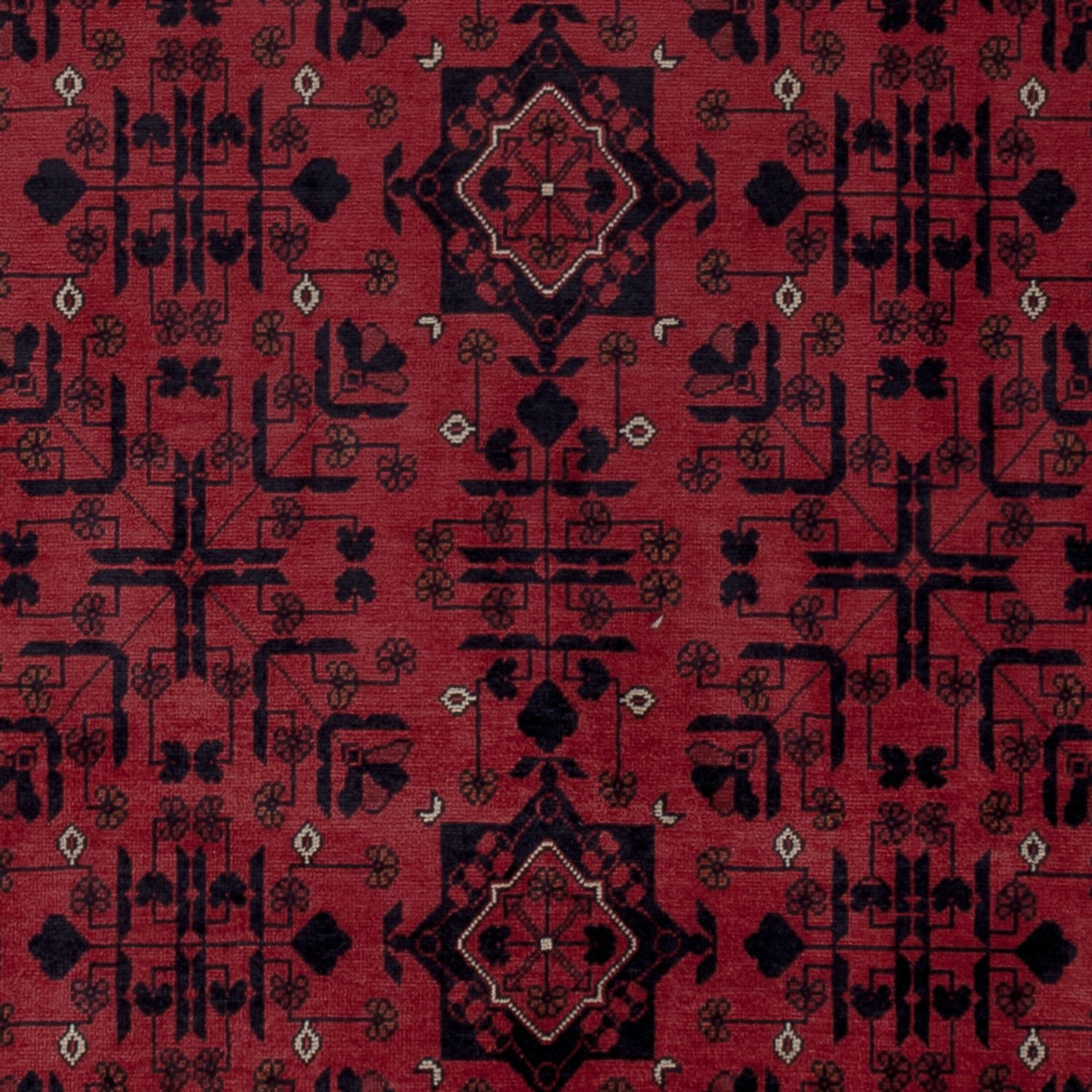 Afghan Rug - Royal - 193 x 149 cm - red