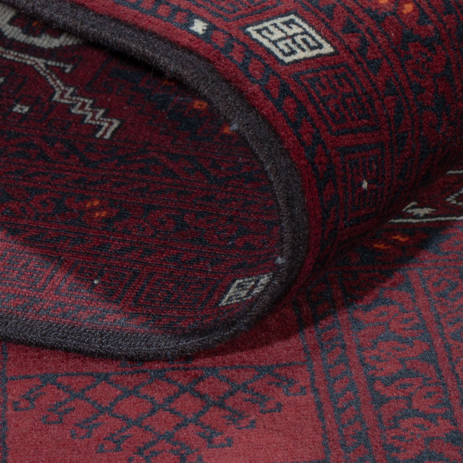 Afghan Rug - 249 x 160 cm - red