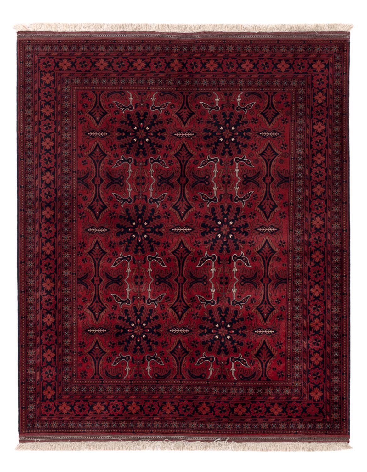 Afghan Rug - Royal - 187 x 150 cm - red