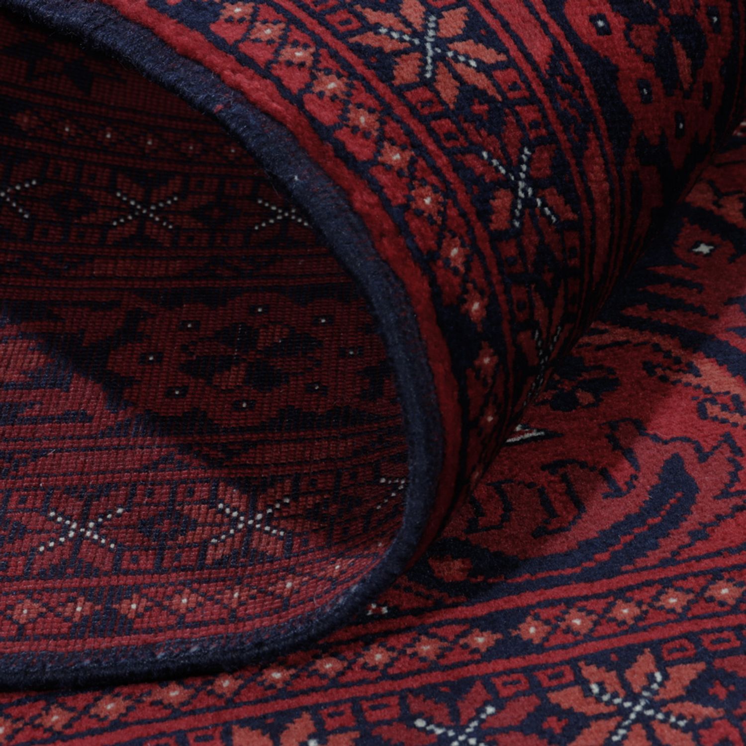 Afghan Rug - Royal - 187 x 150 cm - red