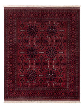 Afghan Rug - Royal - 187 x 150 cm - red