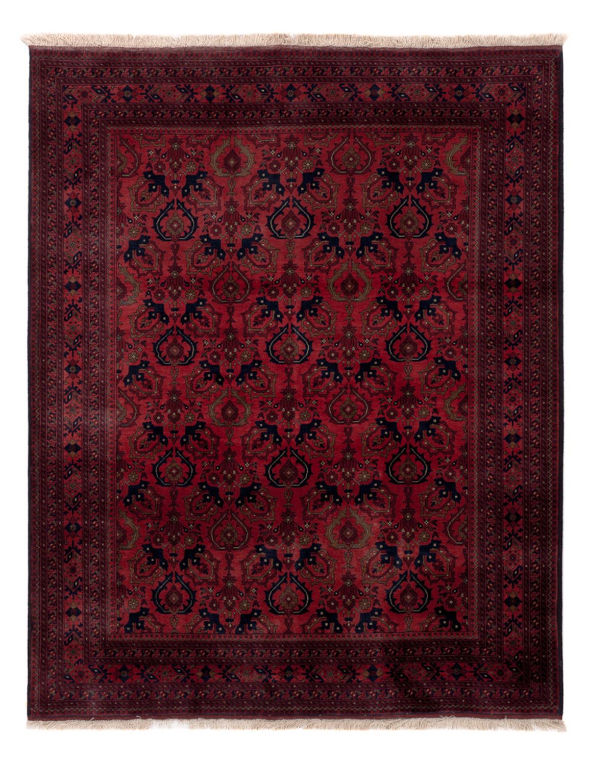 Afghan Rug - Royal - 195 x 152 cm - red