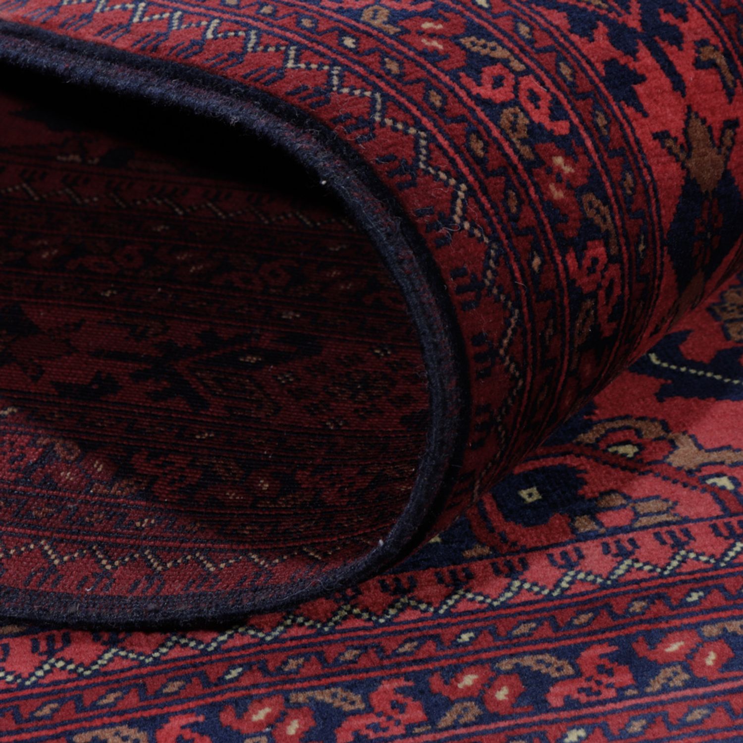 Afghan Rug - Royal - 195 x 152 cm - red