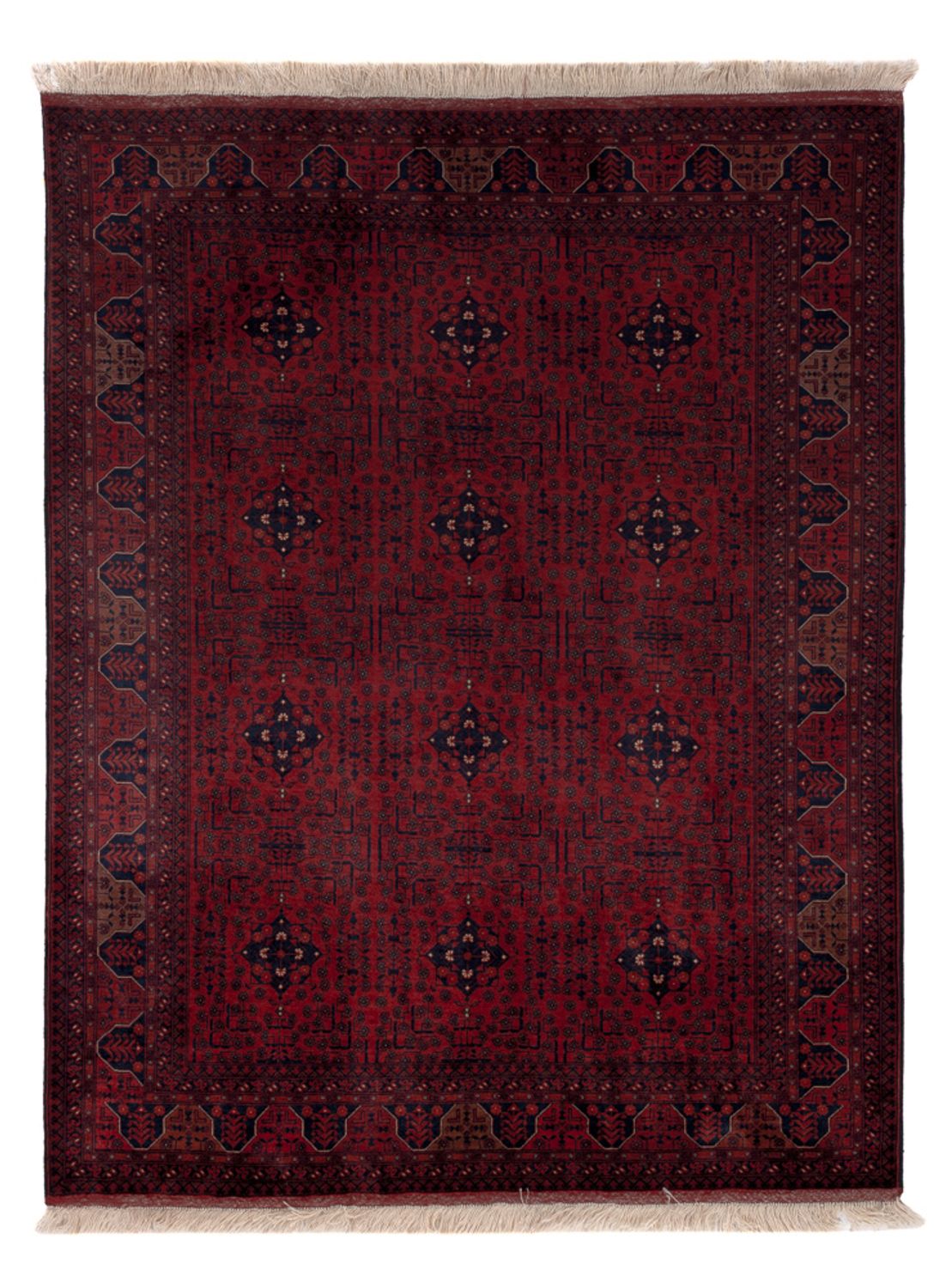 Afghan Rug - Royal - 196 x 151 cm - red